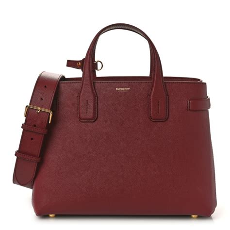 crimson burberry bag|BURBERRY Grainy Calfskin House Check Medium .